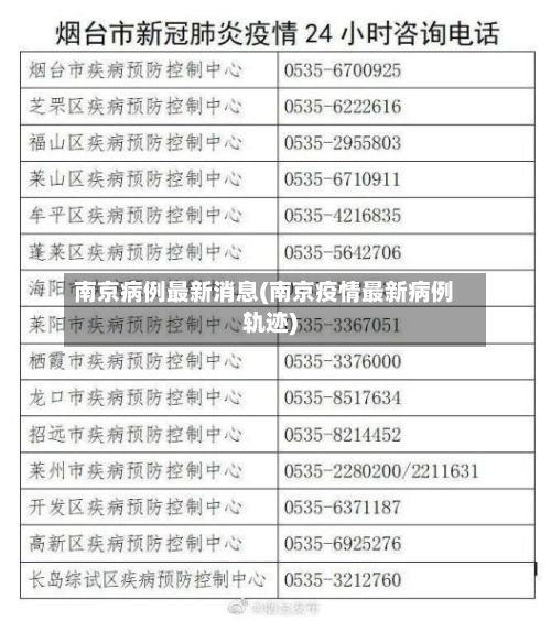 南京病例最新消息(南京疫情最新病例轨迹)
