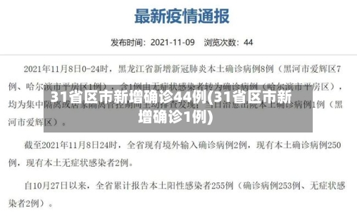 31省区市新增确诊44例(31省区市新增确诊1例)