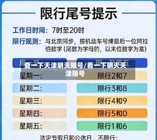 查一下天津明天限号/看一下明天天津限号