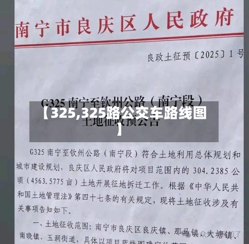 【325,325路公交车路线图】