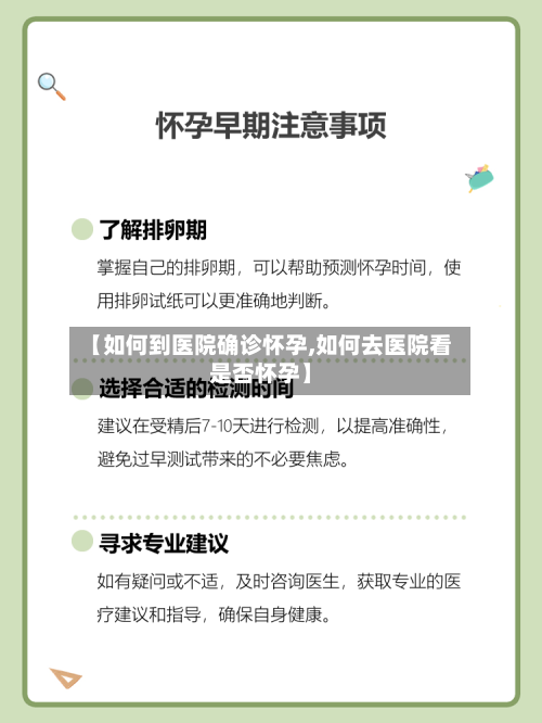 【如何到医院确诊怀孕,如何去医院看是否怀孕】