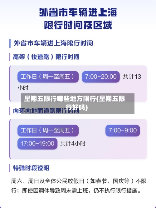 星期五限行哪些地方限行(星期五限行好吗)
