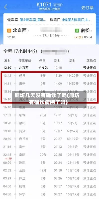 廊坊几天没有确诊了吗(廊坊有确诊病例了吗)