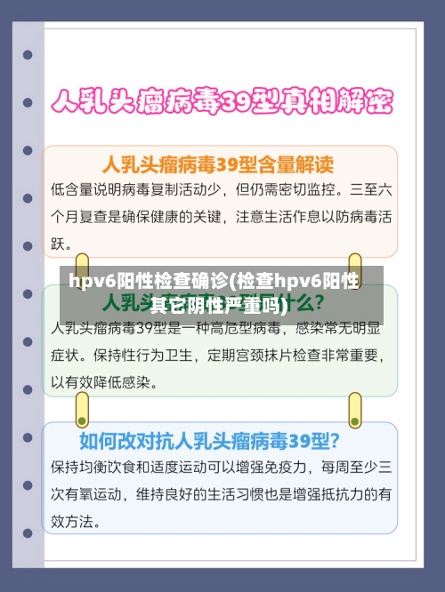 hpv6阳性检查确诊(检查hpv6阳性其它阴性严重吗)