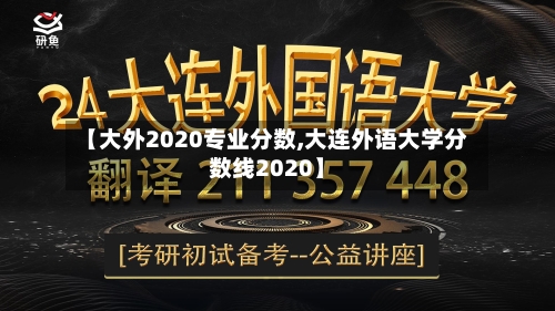 【大外2020专业分数,大连外语大学分数线2020】