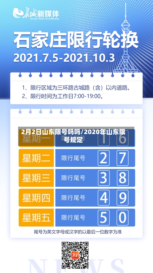 2月2日山东限号吗吗/2020年山东限号规定