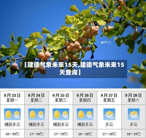 【建德气象未来15天,建德气象未来15天查询】