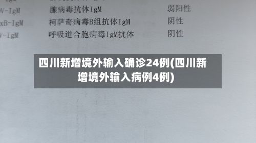 四川新增境外输入确诊24例(四川新增境外输入病例4例)