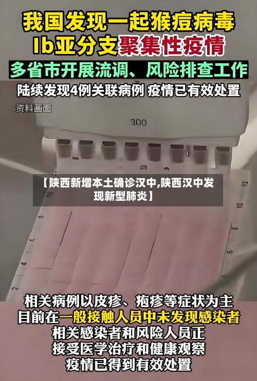 【陕西新增本土确诊汉中,陕西汉中发现新型肺炎】