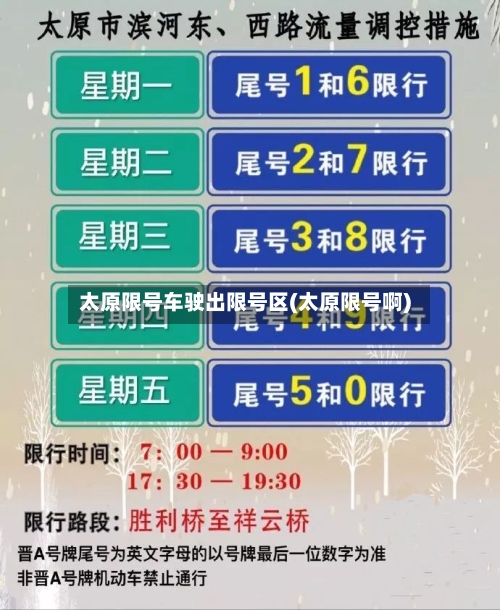 太原限号车驶出限号区(太原限号啊)