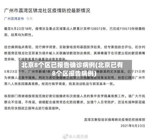 北京8个区已报告确诊病例(北京已有8个区报告病例)