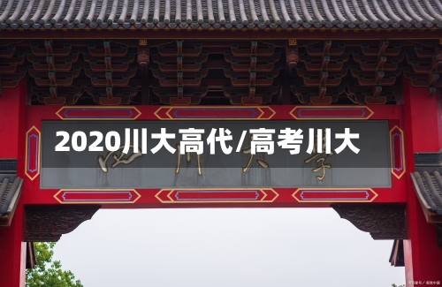 2020川大高代/高考川大