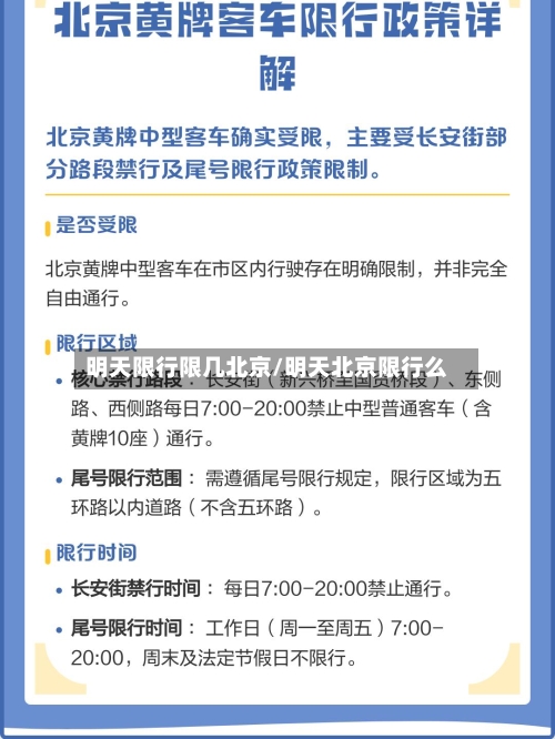明天限行限几北京/明天北京限行么