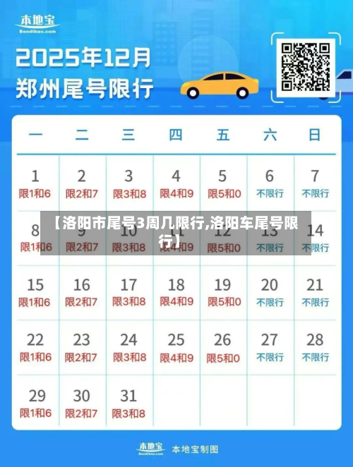 【洛阳市尾号3周几限行,洛阳车尾号限行】