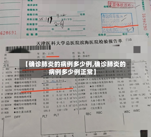 【确诊肺炎的病例多少例,确诊肺炎的病例多少例正常】
