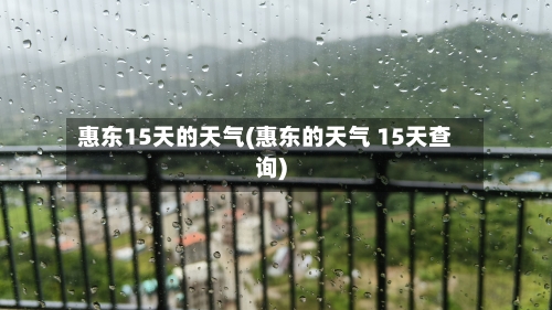 惠东15天的天气(惠东的天气 15天查询)
