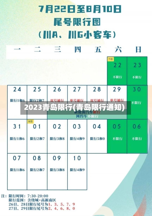2023青岛限行(青岛限行通知)