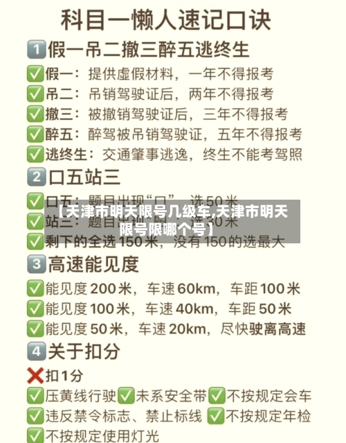 【天津市明天限号几级车,天津市明天限号限哪个号】