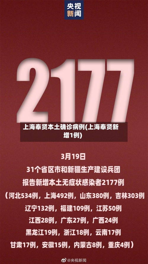 上海奉贤本土确诊病例(上海奉贤新增1例)