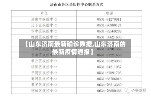 【山东济南最新确诊数据,山东济南的最新疫情通报】