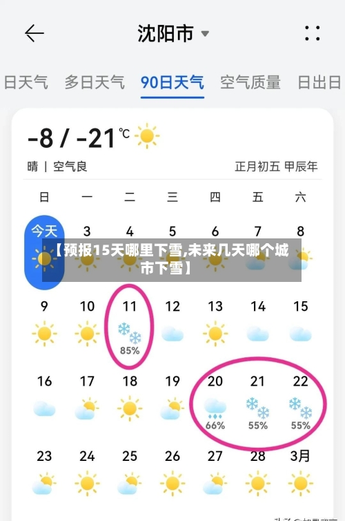 【预报15天哪里下雪,未来几天哪个城市下雪】