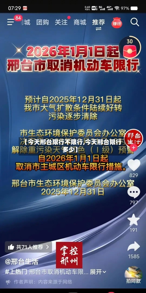 【今天邢台限行不限行,今天邢台限行多少】