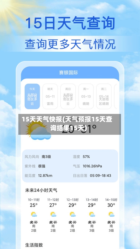 15天天气快报(天气预报15天查询结果15天)
