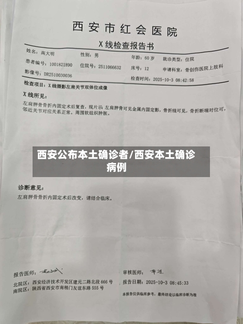 西安公布本土确诊者/西安本土确诊病例