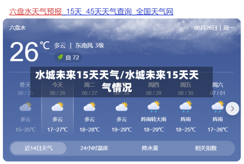 水城未来15天天气/水城未来15天天气情况
