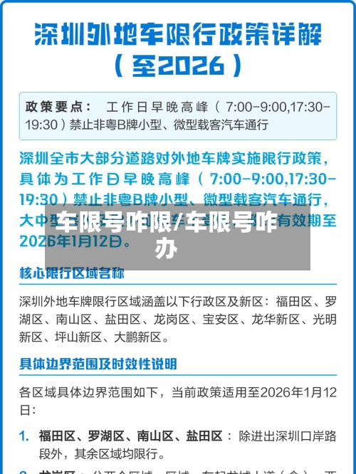 车限号咋限/车限号咋办
