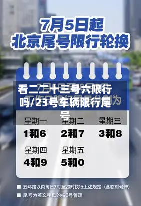 看二二十三号六限行吗/23号车辆限行尾号