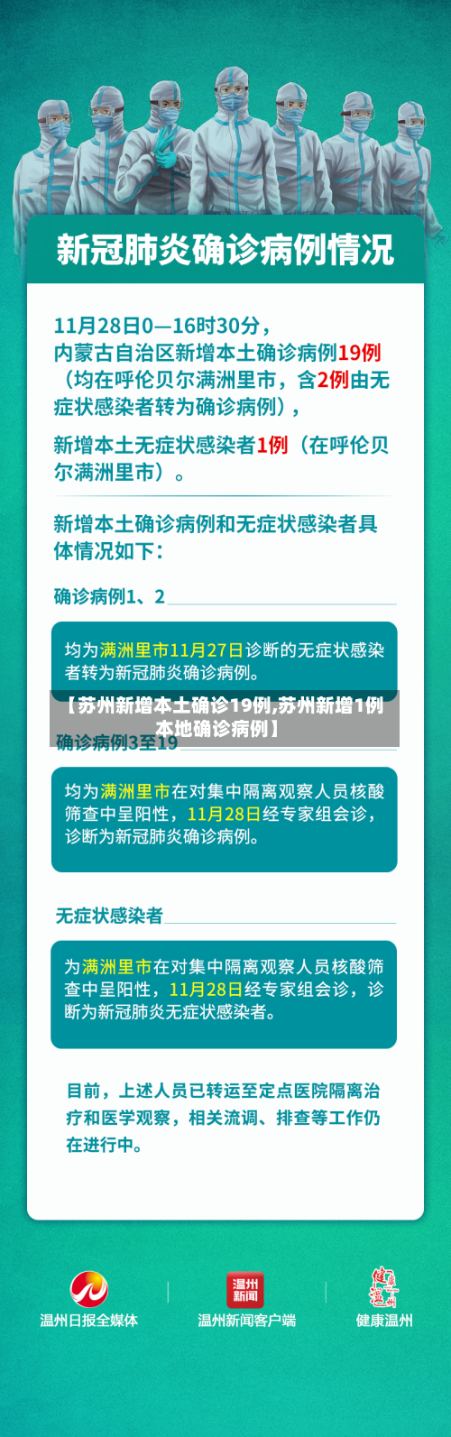 【苏州新增本土确诊19例,苏州新增1例本地确诊病例】