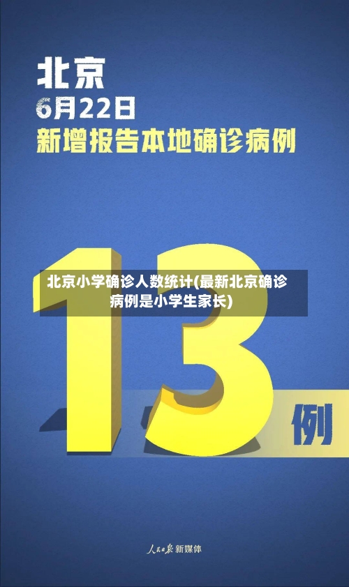 北京小学确诊人数统计(最新北京确诊病例是小学生家长)