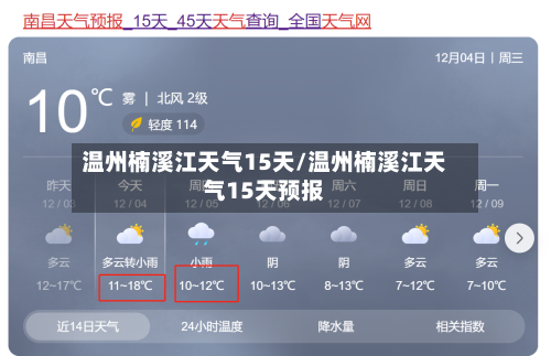 温州楠溪江天气15天/温州楠溪江天气15天预报