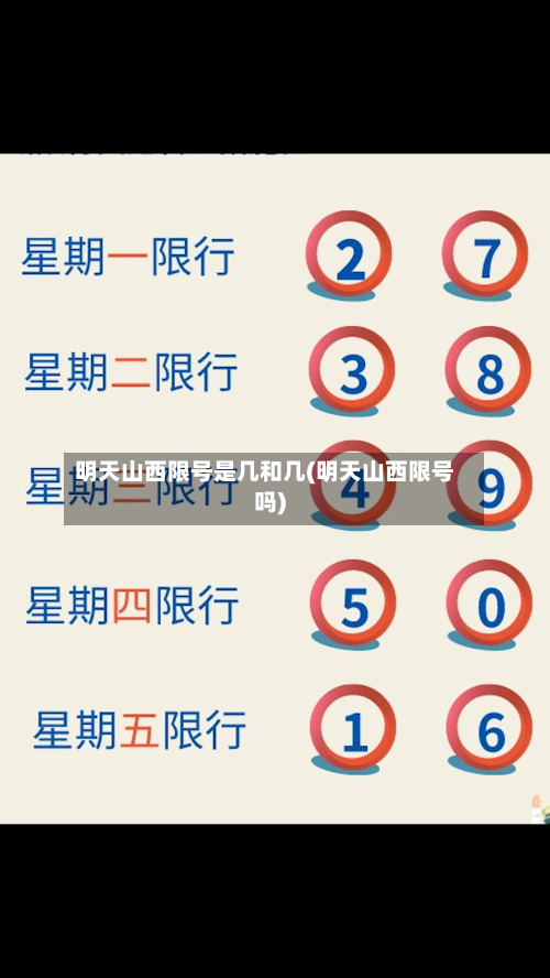 明天山西限号是几和几(明天山西限号吗)