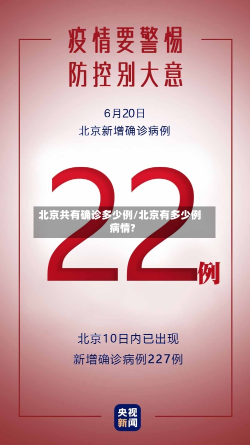 北京共有确诊多少例/北京有多少例病情?