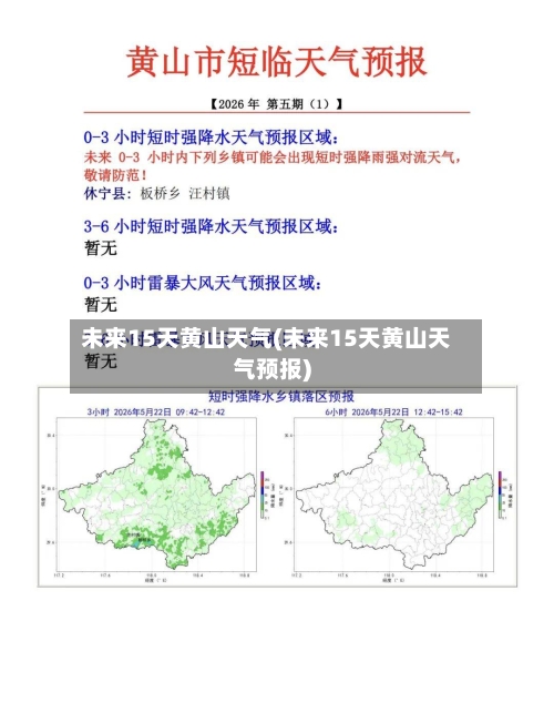 未来15天黄山天气(未来15天黄山天气预报)