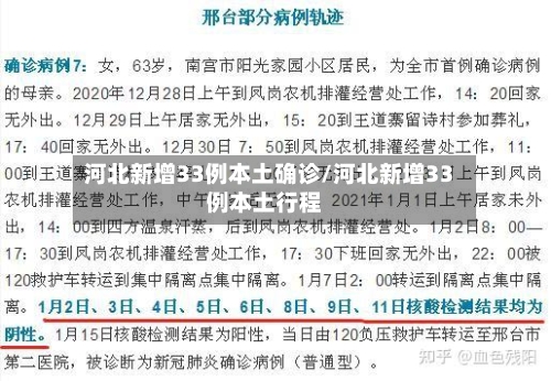 河北新增33例本土确诊/河北新增33例本土行程