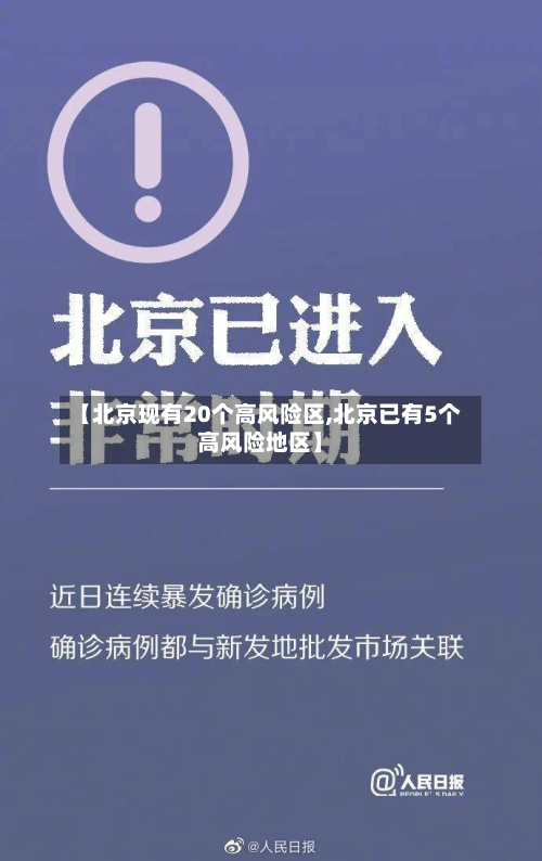 【北京现有20个高风险区,北京已有5个高风险地区】