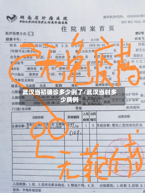 武汉当初确诊多少例了/武汉当时多少病例