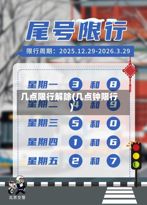 几点限行解除(几点钟限行)