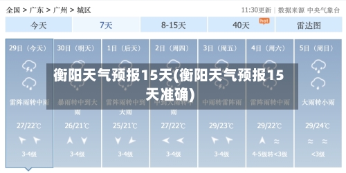 衡阳天气预报15天(衡阳天气预报15天准确)