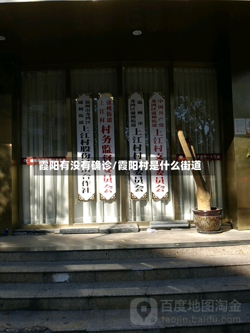 霞阳有没有确诊/霞阳村是什么街道