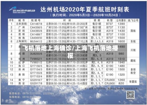 飞机落地上海确诊/上海飞机落地播报