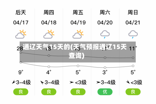 通辽天气15天的(天气预报通辽15天查询)