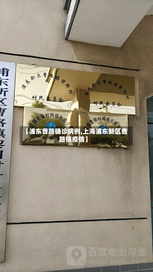【浦东曹路确诊病例,上海浦东新区曹路镇疫情】
