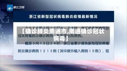 【确诊肺炎南通市,南通确诊冠状病毒】