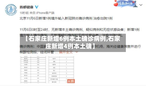 【石家庄新增6例本土确诊病例,石家庄新增4例本土确】