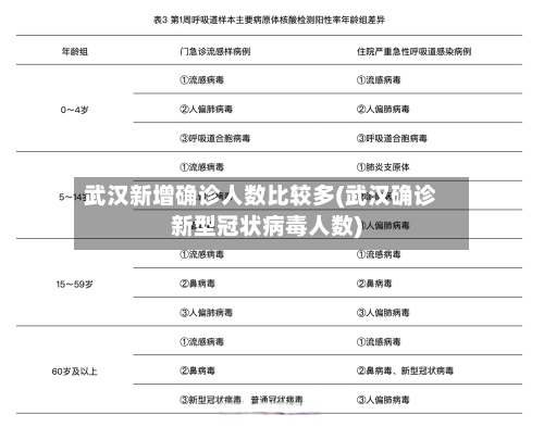 武汉新增确诊人数比较多(武汉确诊新型冠状病毒人数)