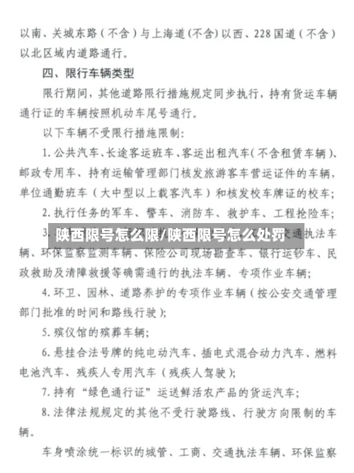 陕西限号怎么限/陕西限号怎么处罚